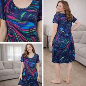 Colorful Swirl Maxi Dress